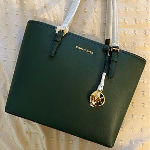 MK Jetset Travel Tote - Racing Green